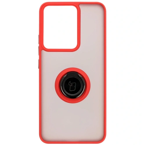 Kup Etui z uchwytem na palec Bizon Case Hybrid Ring do Realme 14 5G / 14T 5G przydymione z czerwoną ramką - BIZ9331 - {ean13} - Sklep Home Screen