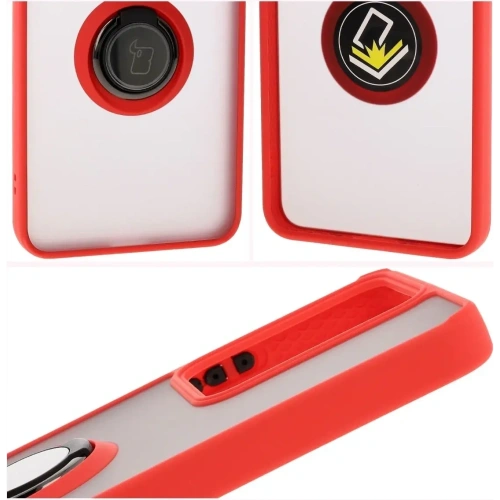 Buy Bizon Case Hybrid Ring Realme 14 5G / 14T 5G smoky with a red frame - BIZ9331 - {ean13} - Home Screen Store Europe