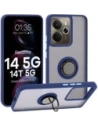 Buy Bizon Case Hybrid Ring Realme 14 5G / 14T 5G smoky with a navy blue frame - BIZ9332 - {ean13} - Home Screen Store Europe