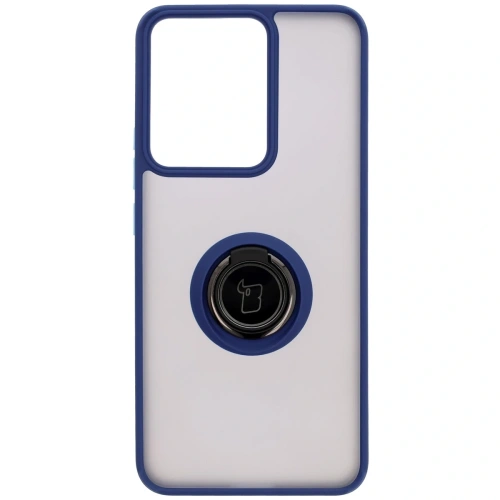 Buy Bizon Case Hybrid Ring Realme 14 5G / 14T 5G smoky with a navy blue frame - BIZ9332 - {ean13} - Home Screen Store Europe