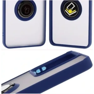 Buy Bizon Case Hybrid Ring Realme 14 5G / 14T 5G smoky with a navy blue frame - BIZ9332 - {ean13} - Home Screen Store Europe