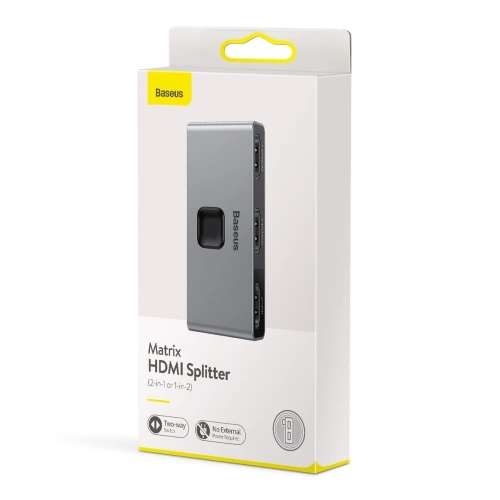 Kup Dălător bidirecțional / splitter HDMI Baseus Matrix, 2x1 / 1x2, 4K - BSU1533 - {ean13} - Sklep Home Screen