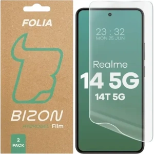Buy Bizon Glass Hydrogel Front Realme 14 5G / 14T 5G [2 PACK] - BIZ9335 - {ean13} - Home Screen Store Europe