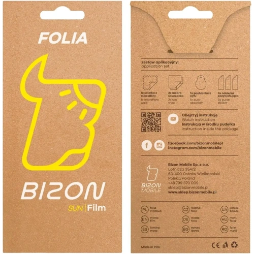 Kup Bizon Glass Film Sun Vivo V50 Lite 5G [2 BALENÍ] - BIZ9337 - {ean13} - Sklep Home Screen