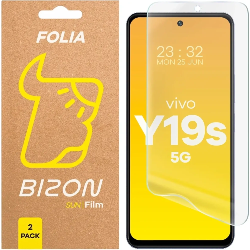 Folia matowa Bizon Glass Film Sun do Vivo Y19s [2 PACK]