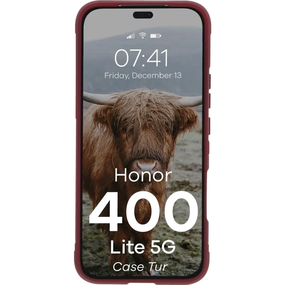 Pancerne etui Bizon Case Tur do Honor 400 Lite 5G burgundowe