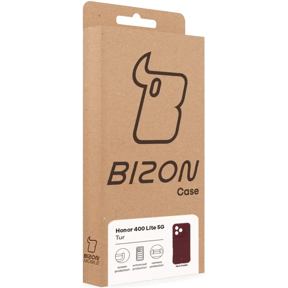 Pancerne etui Bizon Case Tur do Honor 400 Lite 5G burgundowe