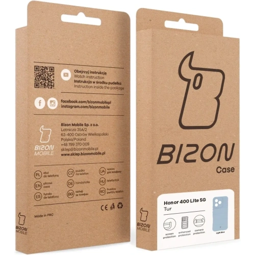 Kup Bizon Case Tur Honor 400 Lite 5G albastru deschis - BIZ9342 - {ean13} - Sklep Home Screen