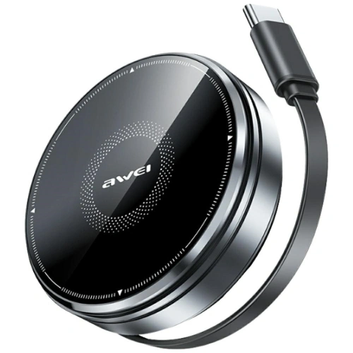 Kup Ładowarka indukcyjna 3w1 AWEI W27 15W MagSafe do telefonu, zegarka z kablem USB-C Fast Charging czarny - AWEI253 - {ean13} - Sklep Home Screen