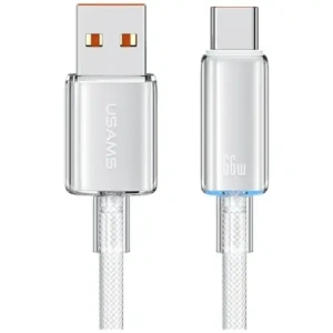 Kup Cablul USAMS Cloud Series US-SJ658 USB-A / USB-C 6A 12m alb - USA1260 - {ean13} - Sklep Home Screen