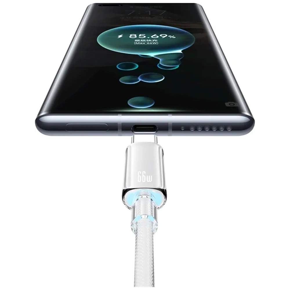 Kabel USB-A / USB-C USAMS Cloud Series US-SJ658 6A 12m biały