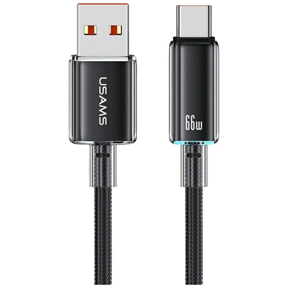 Kabel USB-A / USB-C USAMS Cloud Series US-SJ658 6A 12m czarny