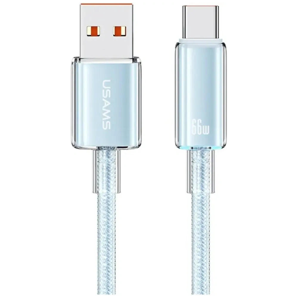 Kabel USB-A / USB-C USAMS Cloud Series US-SJ658 6A 12m niebieski