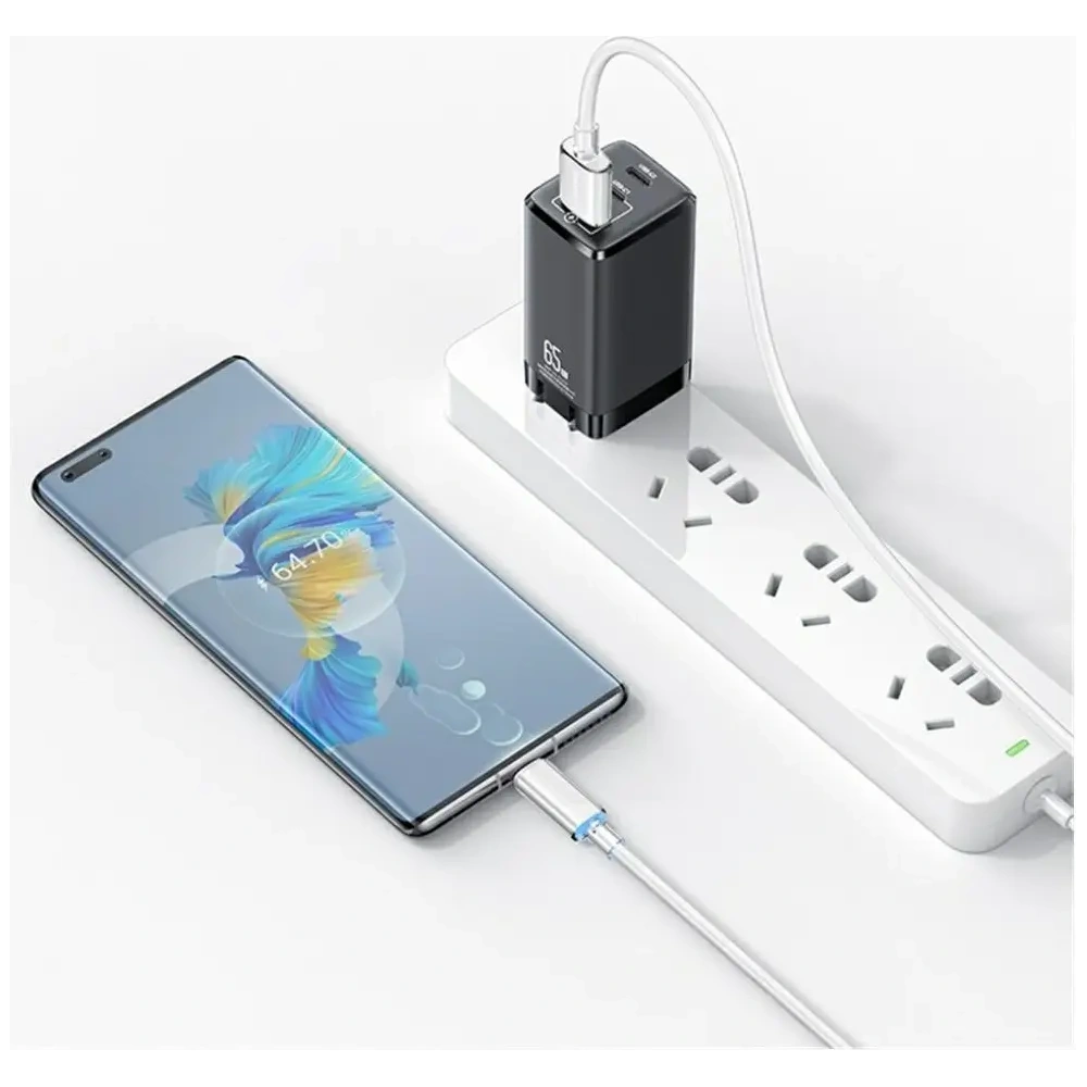 Kabel USB-A / USB-C USAMS Cloud Series US-SJ658 6A 12m różowy