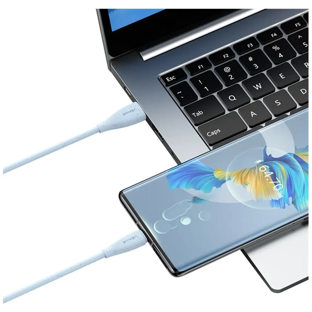 Kabel USB-A / USB-C USAMS Green Series SJ714 18W 3A 1m biały