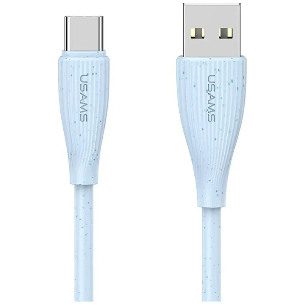 Kabel USB-A / USB-C USAMS Green Series SJ714 18W 3A 1m niebieski