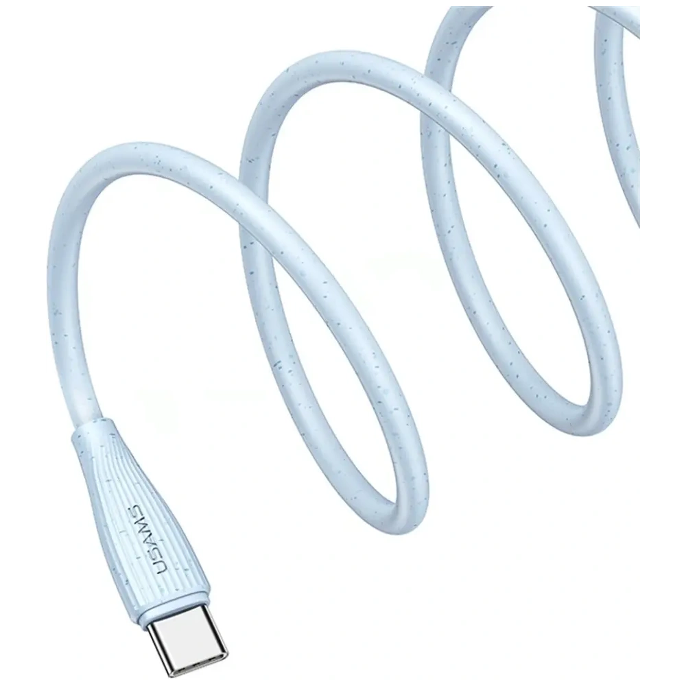 Kabel USB-A / USB-C USAMS Green Series SJ714 18W 3A 1m niebieski