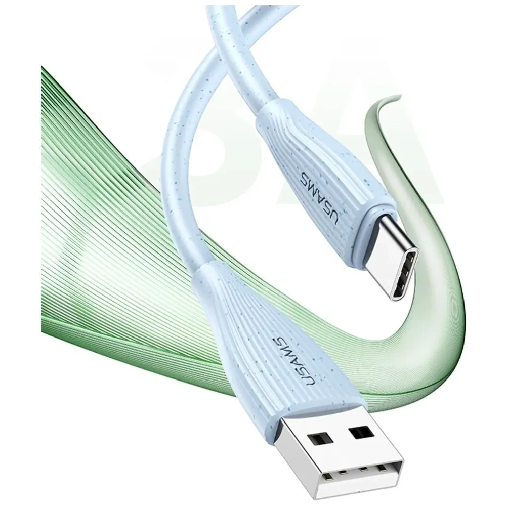 Kabel USB-A / USB-C USAMS Green Series SJ714 18W 3A 1m niebieski