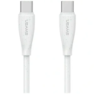 Kabel USB-C / USB-C USAMS Green Series SJ716 60W 1m biały