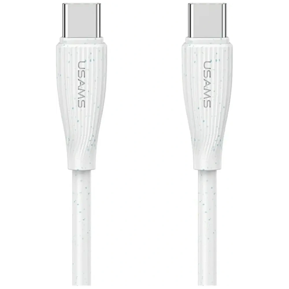 Kabel USB-C / USB-C USAMS Green Series SJ716 60W 1m biały