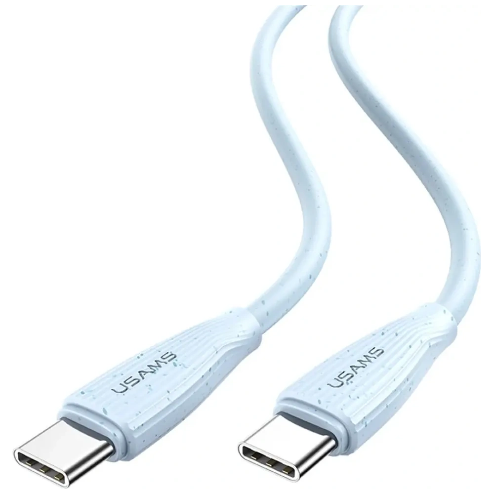 Kabel USB-C / USB-C USAMS Green Series SJ716 60W 1m biały