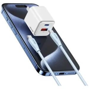 Kabel USB-C / USB-C USAMS Green Series SJ716 60W 1m niebieski