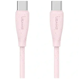 Kabel USB-C / USB-C USAMS Green Series SJ716 60W 1m różowy