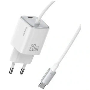 Kup Încărcător rapid mini USAMS JC Series CC261 20W GaN 2xUSB-C alb - USA1270 - {ean13} - Sklep Home Screen