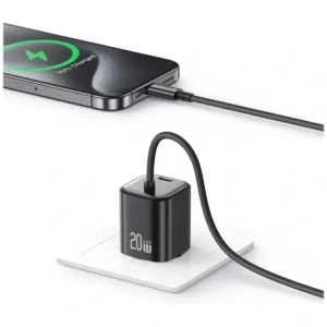 Buy USAMS JC Series CC261 20W GaN Mini Fast Charger 2xUSB-C white - USA1270 - {ean13} - Home Screen Store Europe