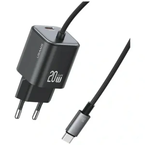 Kup Încărcător rapid mini USAMS JC Series CC261 20W GaN 2xUSB-C negru - USA1271 - {ean13} - Sklep Home Screen