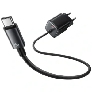 Buy USAMS JC Series CC261 20W GaN Mini Fast Charger 2xUSB-C black - USA1271 - {ean13} - Home Screen Store Europe