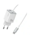 USAMS JC Series CC264 30W GaN Mini Fast Charge 2xUSB-C White Wall Charger