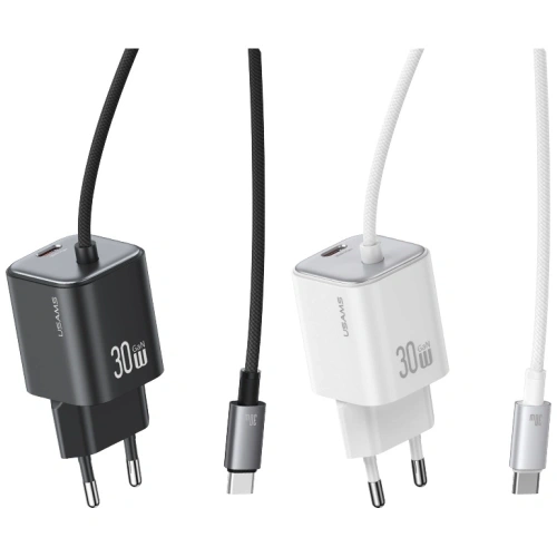 Kup Încărcător de perete USAMS JC Series CC264 30W GaN Mini Fast Charge 2xUSB-C Alb - USA1272 - {ean13} - Sklep Home Screen