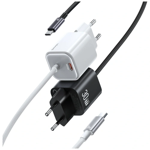 Kup Încărcător de perete USAMS JC Series CC264 30W GaN Mini Fast Charge 2xUSB-C Alb - USA1272 - {ean13} - Sklep Home Screen