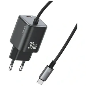 Kup Încărcător rapid mini USAMS JC Series CC264 30W GaN 2xUSB-C negru - USA1273 - {ean13} - Sklep Home Screen