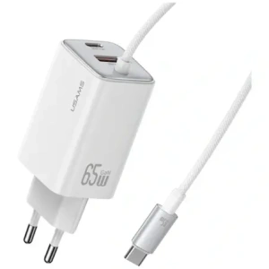 Kup Încărcător rapid USAMS JC Series CC266 65W GaN USB-A, 2xUSB-C alb - USA1274 - {ean13} - Sklep Home Screen