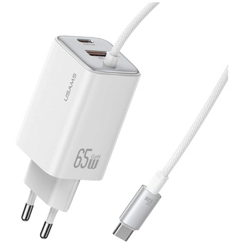 Kup Încărcător rapid USAMS JC Series CC266 65W GaN USB-A, 2xUSB-C alb - USA1274 - {ean13} - Sklep Home Screen