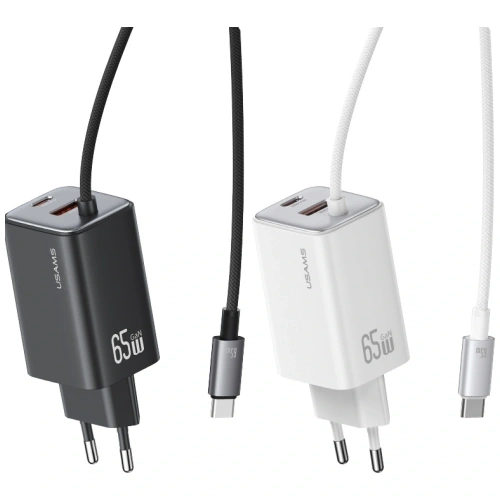 Kup Încărcător rapid USAMS JC Series CC266 65W GaN USB-A, 2xUSB-C alb - USA1274 - {ean13} - Sklep Home Screen