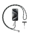 Smycz do telefonu z kablem do ładowania USB-C / USB-C USAMS SJ745 60W 1.2m czarny