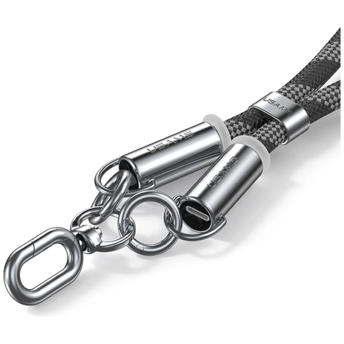 Buy USAMS SJ745 Phone lanyard with USB-C / USB-C charging cable 60W 1.2m black - USA1276 - {ean13} - Home Screen Store Europe
