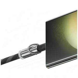 Buy USAMS SJ745 Phone lanyard with USB-C / USB-C charging cable 60W 1.2m black - USA1276 - {ean13} - Home Screen Store Europe