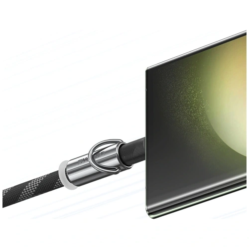 Kup Smycz do telefonu z kablem do ładowania USB-C / USB-C USAMS SJ745 60W 1.2m czarny - USA1276 - {ean13} - Sklep Home Screen