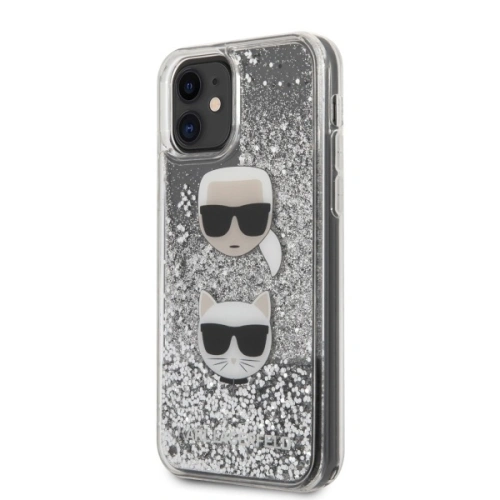 Kup Etui Karl Lagerfeld KLHCN61KCGLSL Apple iPhone 11 hardcase srebrny/silver Glitter Karl&Choupette - KLD296GLT - {ean13} - Sklep Home Screen