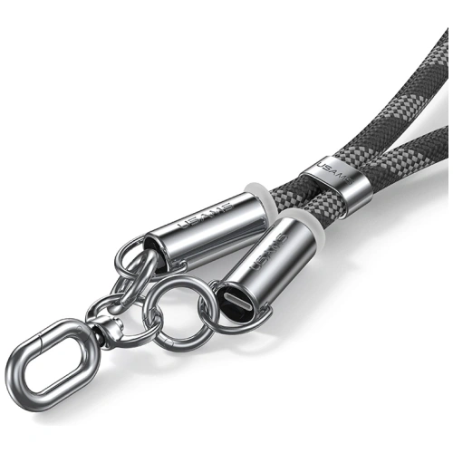 Buy USAMS SJ746 Phone lanyard with USB-C / Lightning charging cable 30W 1.2m black - USA1281 - {ean13} - Home Screen Store Europe