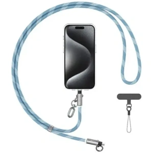 Buy USAMS SJ746 Phone lanyard with USB-C / Lightning charging cable 30W 1.2m blue - USA1283 - {ean13} - Home Screen Store Europe