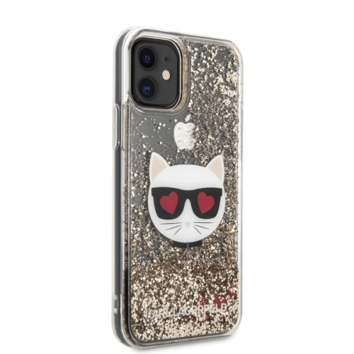 Kup Etui Karl Lagerfeld KLHCN61LCGLGO Apple iPhone 11 hardcase auriu/gold Glitter Choupette - KLD297GLT - {ean13} - Sklep Home Screen