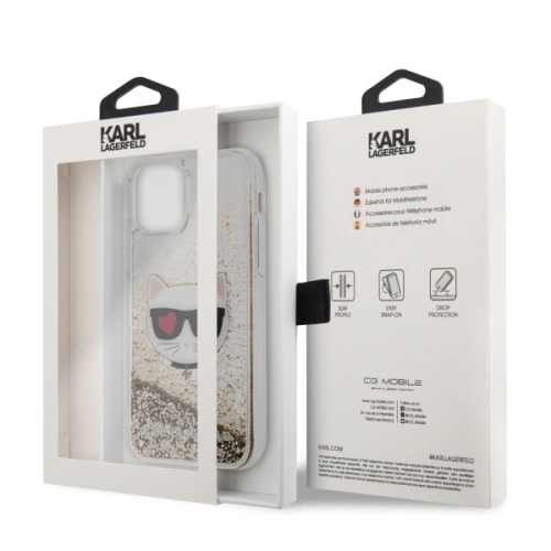Kup Etui Karl Lagerfeld KLHCN61LCGLGO Apple iPhone 11 hardcase złoty/gold Glitter Choupette - KLD297GLT - {ean13} - Sklep Home Screen