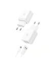 Buy USAMS Network Charger 2xUSB-A + Micro/USB-A Fast Charging Cable White/White Series HC HCXLTZ02 - USA1286 - {ean13} - Home Screen Store Europe