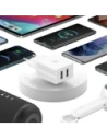 Kup USAMS Netzladegerät 2xUSB-A + USB-C/USB-A Schnelllade-Kabel weiß/white series HC HCXLTZ03 - USA1287 - {ean13} - Sklep Home Screen