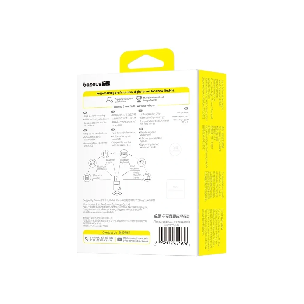 Adapter USB Baseus Encok BA04+ Bluetooth 5.4